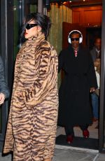 RIHANNA and A$AP Rocky Out for Dinner at Metro Private Cinema Bar in New York 01/19/2026
