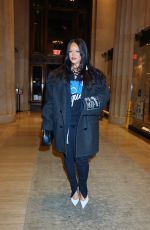 RIHANNA Leaves Four Seasons Hotel in New York City 01/16/2026