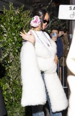 RIHANNA Leaves Voltaire Restaurant During DIOR After-party in Paris 01/26/2026