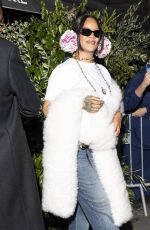 RIHANNA Leaves Voltaire Restaurant During DIOR After-party in Paris 01/26/2026