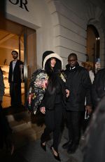 RIHANNA Visits the Dior Boutique at Paris Fashion Week 01/27/2026