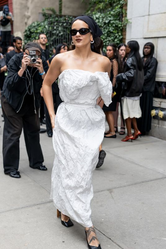 ROSALIA Arrives at Calvin Klein Fashion Show at New York Fashion Week 09/12/2025