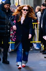 SADIE SINK Arrives at Good Morning America Studio in New York City 01/07/2026