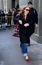 SADIE SINK Arrives at Good Morning America Studio in New York City 01/07/2026