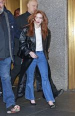 SADIE SINK Leaves Taping of The Kelly Clarkson Show in New York City 01/08/2026