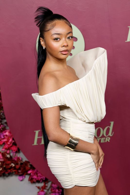 SKAI JACKSON at The Hollywood Reporter and Spotify Golden Week Nominees Night in West Hollywood 01/08/2026