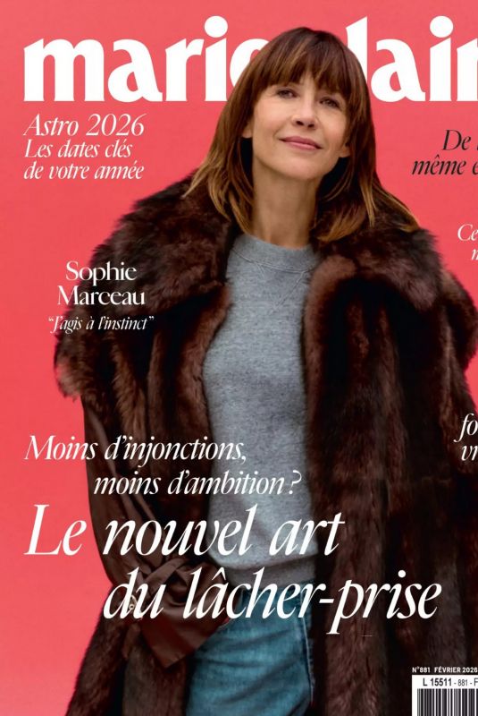 SOPHIE MARCEAU in Marie Claire France, February 2026
