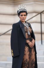 TEYANA TAYLOR at Schiaparelli Show at Haute Couture Fashion Week in Paris 01/26/2026