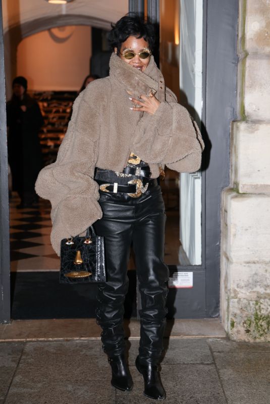 TEYANA TAYLOR Out and About in Paris 01/25/2026