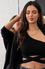 VICTORIA JUSTICE - Svedka Vodka Super Bowl Campaign December 2025, BTS