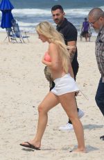 ZARA LARSSON in Bikini at a Beach in Rio de Janeiro 09/19/2024