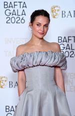 ALICIA VIKANDER at 2026 BAFTA Invest in Talent Gala in London 02/12/2026
