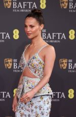 ALICIA VIKANDER at 2026 EE BAFTA Film Awards in London 02/22/2026