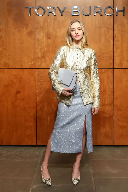AMANDA SEYFRIED at Tory Burch Show at NYFW in New York City 02/11/2026