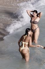 ASHLEY GRAHAM and Friends in Bikinis at a Beach in St Barts 01/28/2026
