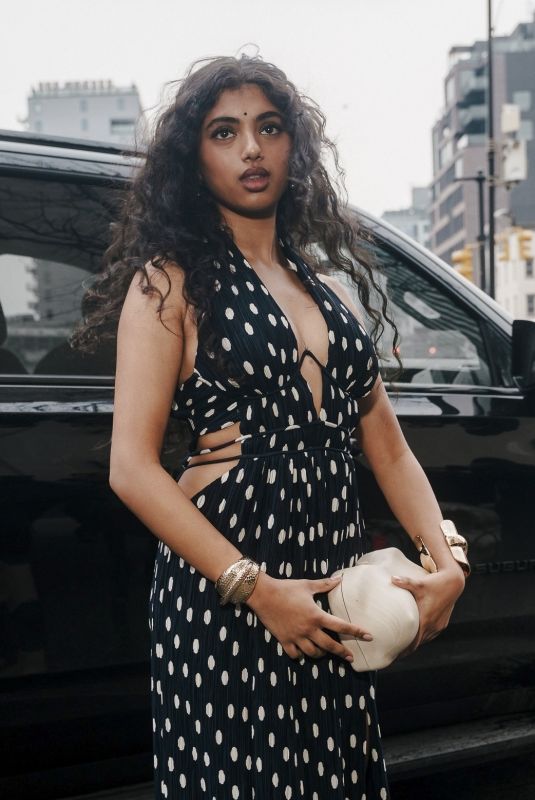 AVANTIKA Arrives at Cult Gaia Fashion Show in New York 02/15/2026