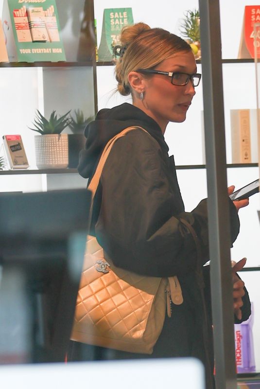 BELLA HADID Visits a Marijuana Dispensary in Los Angeles 02/17/2026