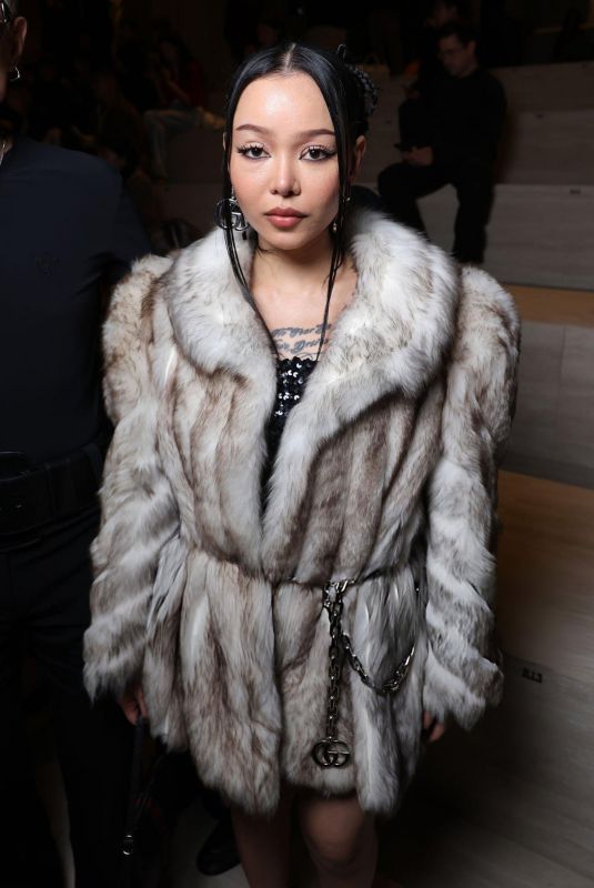 BELLA POARCH at Gucci FW26 Fashion Show in Milan 02/27/2026