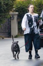 BILLIE EILISH Takes Her Dog for a Walk in Los Angeles 02/03/2026