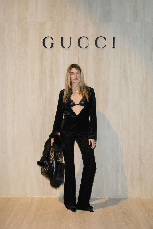 CAMILLE CHARRIERE at Gucci FW26 Fashion Show in Milan 02/27/2026