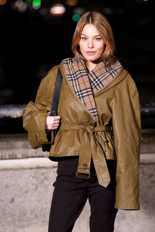 CAMILLE ROWE at Burberry Winter 2026 Show at London Fashion Week 02/23/2026