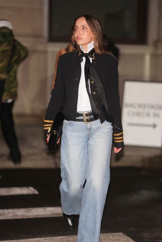 CARLA GINOLA Leaves Ralph Lauren NYFW Show in Manhattan 02/10/2026