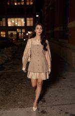 CAYLEE COWAN Arrives at Avec Les Gilles Event at Zero Bond at New York Fashion Wweek 02/10/2026