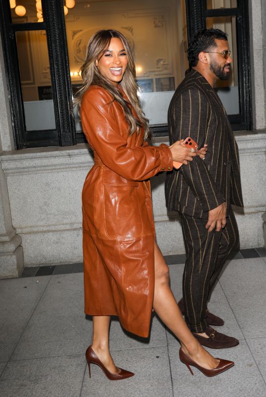 CIARA and Russell WILSON Leaves Fanatics Luncheon in San Francisco 02/06/2026