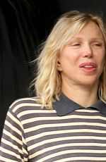COURTNEY LOVE Grabbing Lunch at Crossroads Kitchen in Los Angeles 02/09/2026