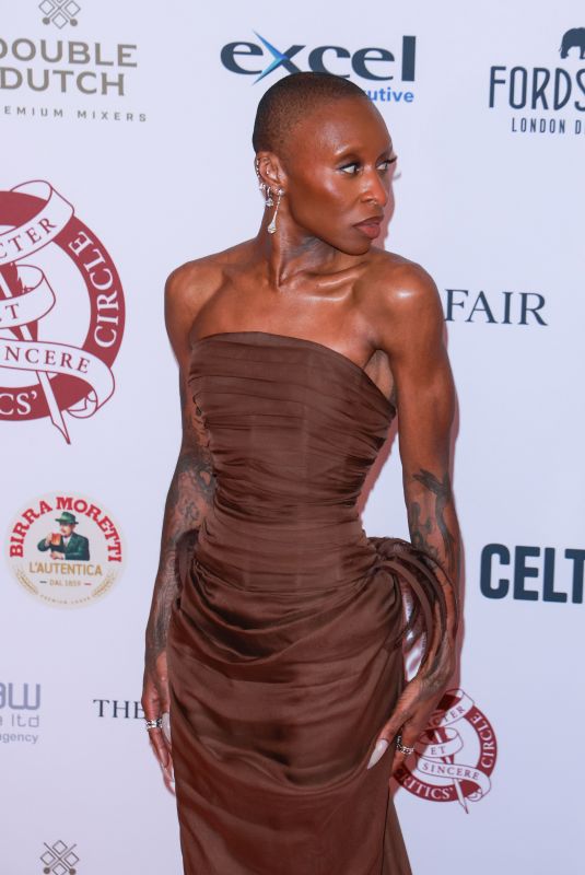 CYNTHIA ERIVO at 46th London Critics’ Circle Film Awards in London 02/01/2026