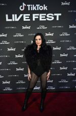 DEMI LOVATO at TikTok LIVE Fest 2026 at Planet Hollywood Resort & Casino in Las Vegas 02/12/2026