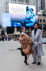 DOVE CAMERON and Avan Jogia visit Times Square in New York City 02/16/2026