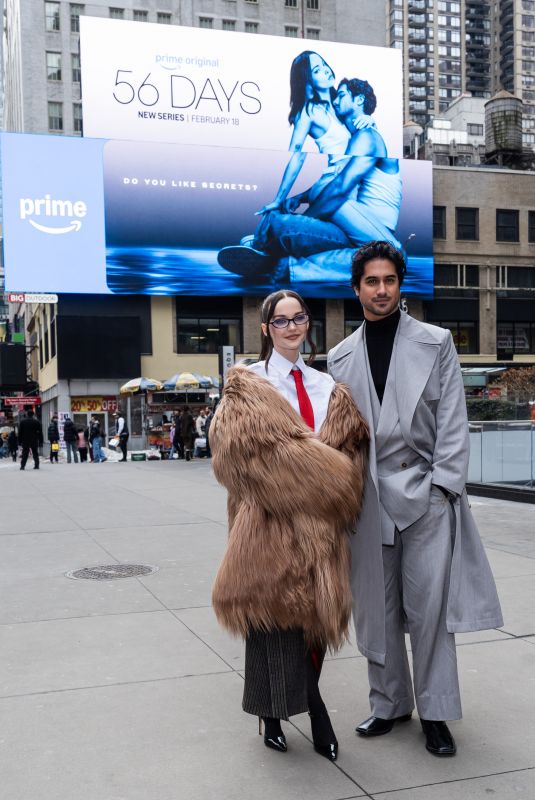 DOVE CAMERON and Avan Jogia visit Times Square in New York City 02/16/2026
