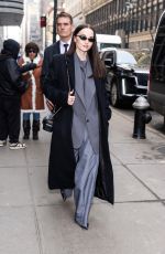 DOVE CAMERON and Cast of 56 Days Visits Empire State Building in New York City 02/17/2026
