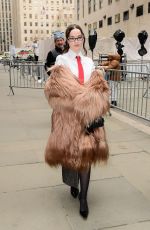 DOVE CAMERON Arrives at Today Show in New York City 02/16/2026