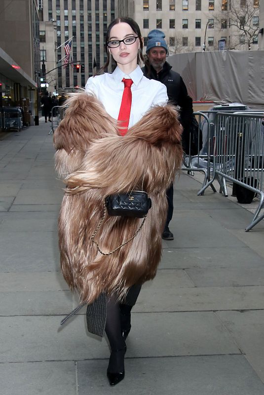 DOVE CAMERON Arrives at Today Show in New York City 02/16/2026
