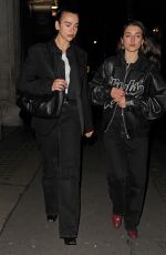 DUA and RINA LIPA Leaves Gymkhana in London 02/24/2026