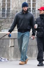 DUA LIPA and Callum Turner Out with Their Dog in Paris 01/25/2026