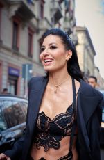 ELISABETTA GREGORACI at Blumarine Fashion Show at Milan Fashion Week 02/27/2026