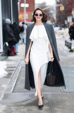 ELLA HUNT Arrives at at Proenza Schouler Show at New York Fashion Week 02/11/2026