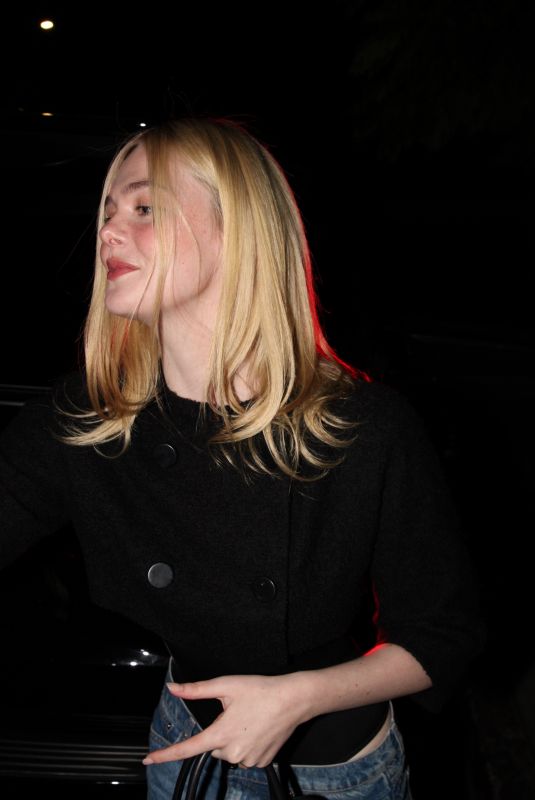 ELLE FANNING Arrives at Timothee Chalamet Event in Los Feliz 02/12/2026
