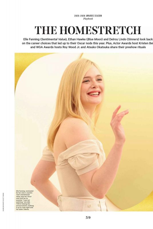ELLE FANNING in The Hollywood Reporter, February 2026