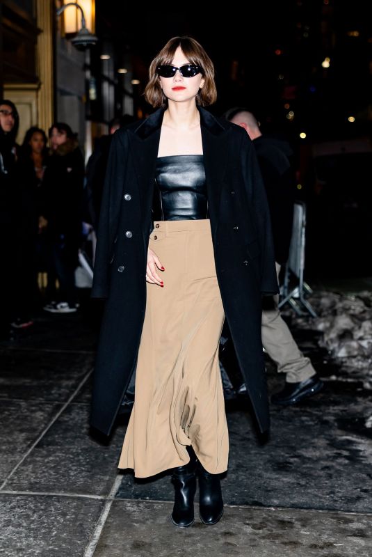 EMILIA JONES Arrives at Ralph Lauren Fashion Show After-party at Polo Bar in New York City 02/10/2026