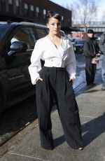 EMILIA MERNES Arrives at Carolina Herrera Show at New York Fashion Week 02/12/2026
