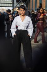EMILIA MERNES Arrives at Carolina Herrera Show at New York Fashion Week 02/12/2026