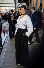 EMILIA MERNES Arrives at Carolina Herrera Show at New York Fashion Week 02/12/2026