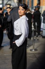 EMILIA MERNES Arrives at Carolina Herrera Show at New York Fashion Week 02/12/2026