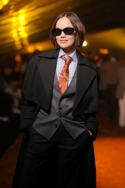EMILIA SCHULE at Boss Menswear F/W 2026/27 Fashion Show at Milan Fashion Week 02/26/2026