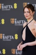 EMMA STONE at 2026 EE BAFTA Film Awards in London 02/22/2026