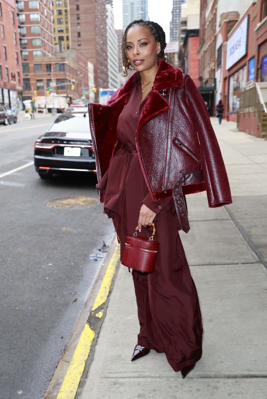EVA MARCILLE Arrives CBS Mornings Show in New York 02/19/2026